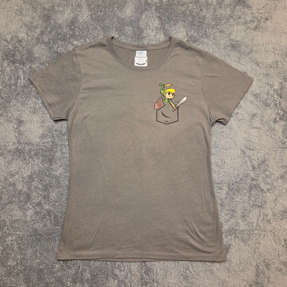 Nintendo Classic Zelda Faux Pocket Women's T-Shirt - Medium